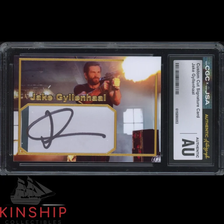 Jake Gyllenhaal signed Cut Custom Trading Card JSA CGC Slab Actor Auto C5989