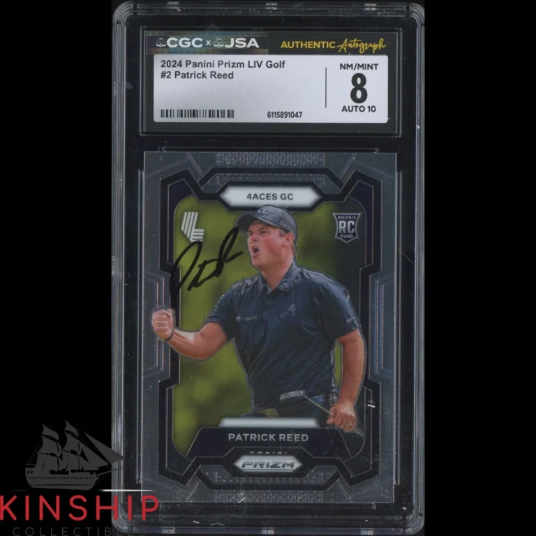 Patrick Reed signed 2024 Panini Prizm LIV Card JSA CGC Slab Golf Auto 10 C6052