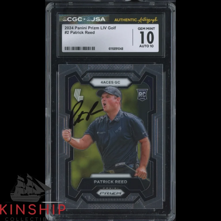 Patrick Reed signed 2024 Panini Prizm LIV Card JSA CGC Slab Golf Auto 10 C6055