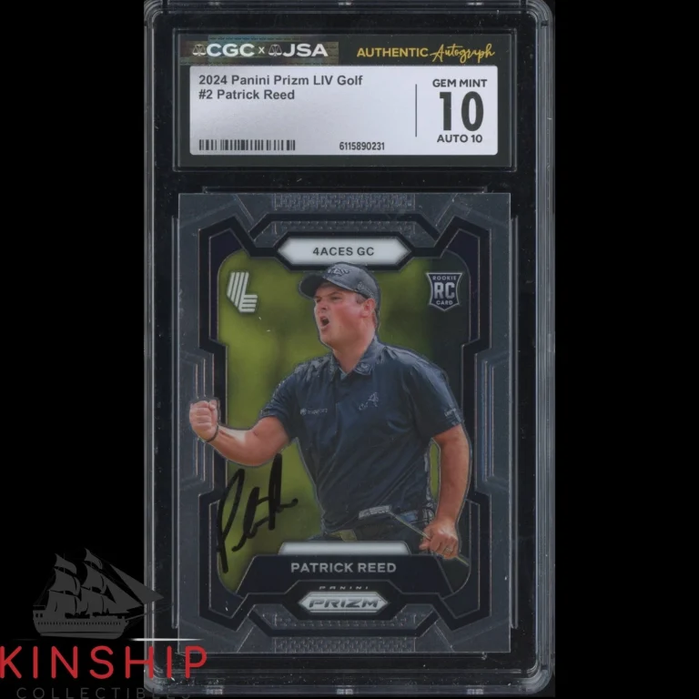 Patrick Reed signed 2024 Panini Prizm LIV Card JSA CGC Slab Golf Auto 10 C6054