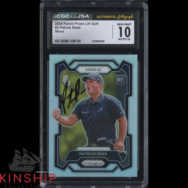 Patrick Reed signed 2024 Panini Prizm LIV Card JSA CGC Slab Golf Auto 10 C6056