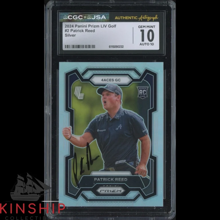 Patrick Reed signed 2024 Panini Prizm LIV Card JSA CGC Slab Golf Auto 10 C6053