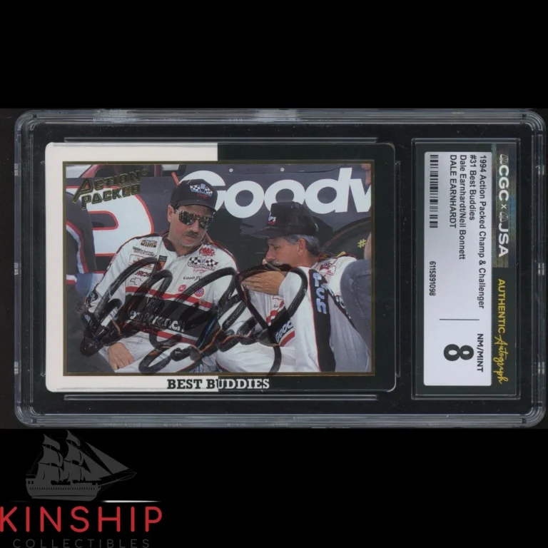 Dale Earnhardt Sr signed 1994 Action Packed Card JSA CGC Slab NASCAR Auto C6011