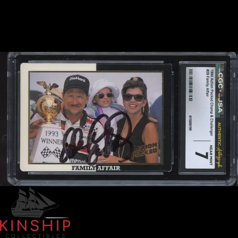 Dale Earnhardt Sr signed 1994 Action Packed Card JSA CGC Slab NASCAR Auto C6003