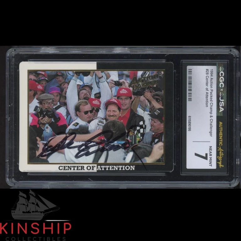 Dale Earnhardt Sr signed 1994 Action Packed Card JSA CGC Slab NASCAR Auto C6007