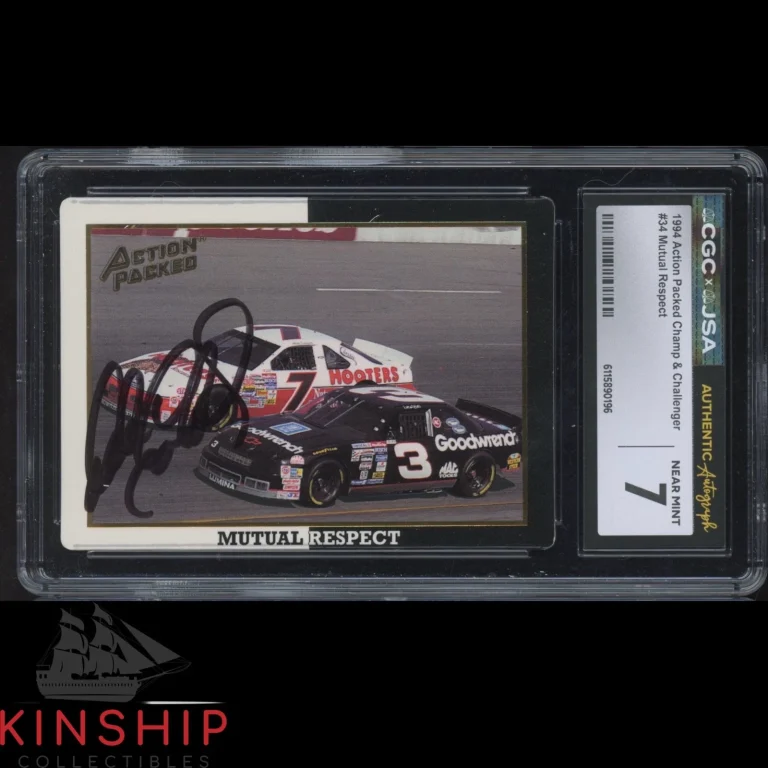 Dale Earnhardt Sr signed 1994 Action Packed Card JSA CGC Slab NASCAR Auto C5997