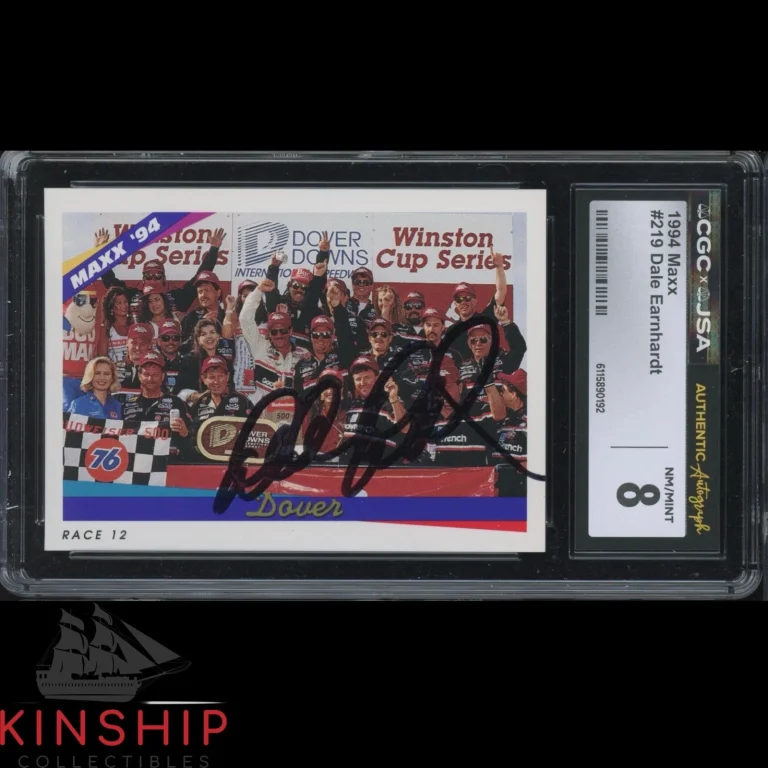 Dale Earnhardt Sr signed 1994 Maxx Trading Card JSA CGC Slab NASCAR Auto C6008
