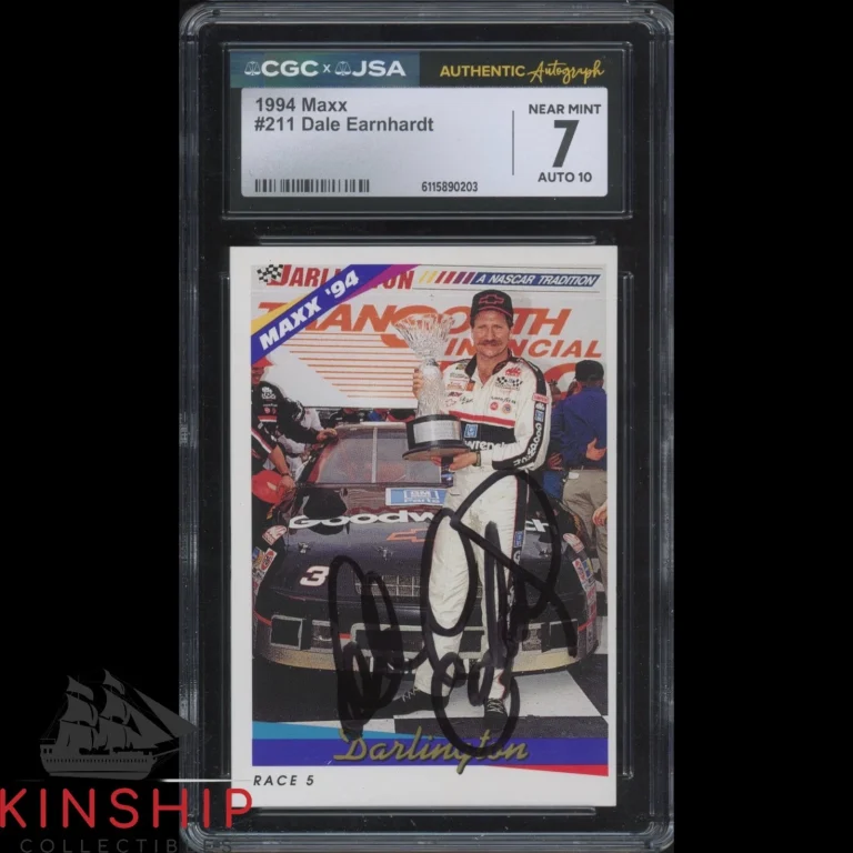 Dale Earnhardt Sr signed 1994 Maxx Trading Card JSA CGC Slab NASCAR Auto C6014