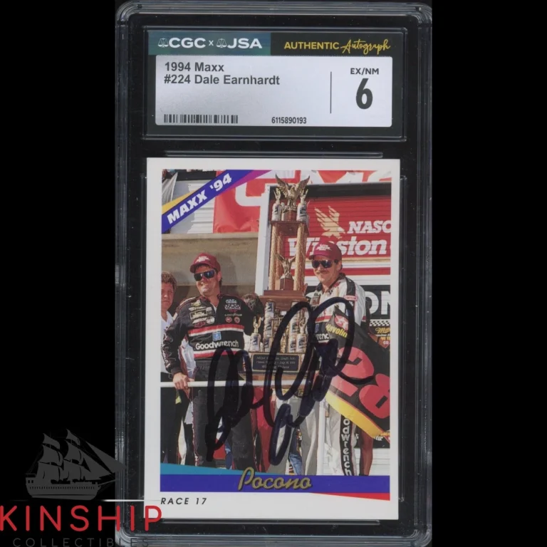 Dale Earnhardt Sr signed 1994 Maxx Trading Card JSA CGC Slab NASCAR Auto C5999