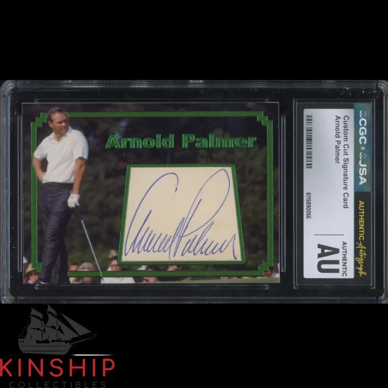 Arnold Palmer signed Cut Custom Trading Card JSA CGC Slab Golf Auto C5982