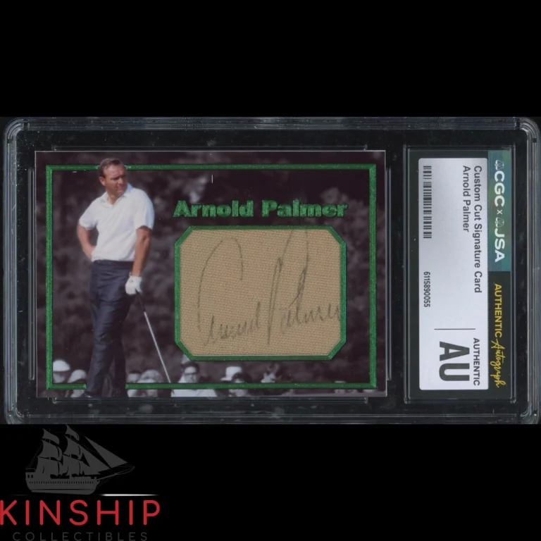 Arnold Palmer signed Cut Custom Trading Card JSA CGC Slab Golf Auto C5981