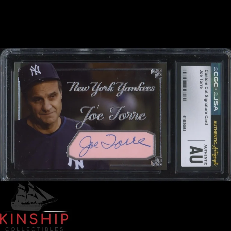 Joe Torre signed Cut Custom Trading Card JSA CGC Slab Baseball HOF Auto C5988