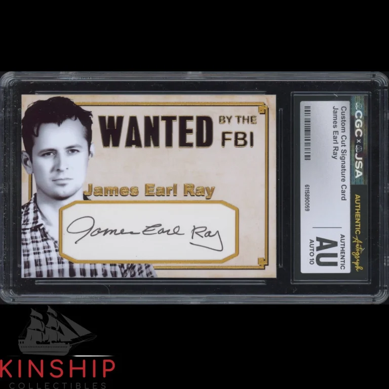 James Earl Ray signed Cut Custom Trading Card JSA CGC Slab MLK Story Auto C5979