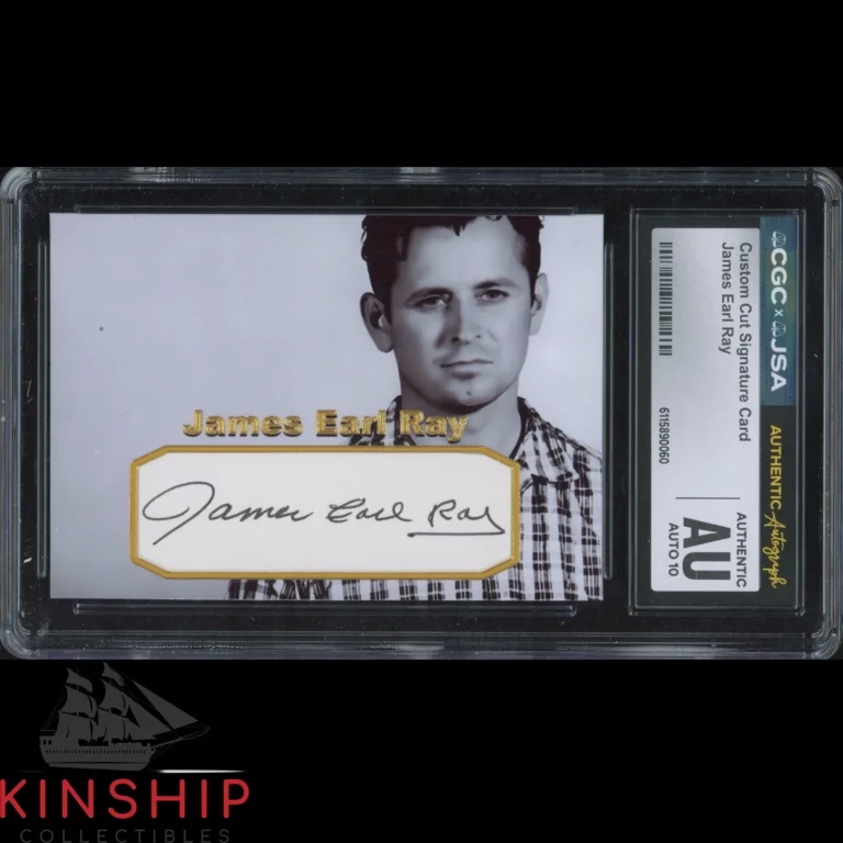 James Earl Ray signed Cut Custom Trading Card JSA CGC Slab MLK Story Auto C5978