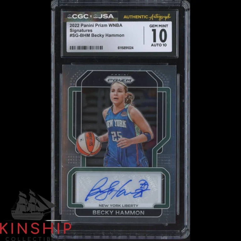 Becky Hammon signed 2022 Panini Prizm WNBA Card JSA CGC Slab 10/10 Auto C5879