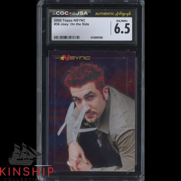 Joey Fatone signed 2000 Topps NSYNC Card JSA CGC Slab Music Auto C5840