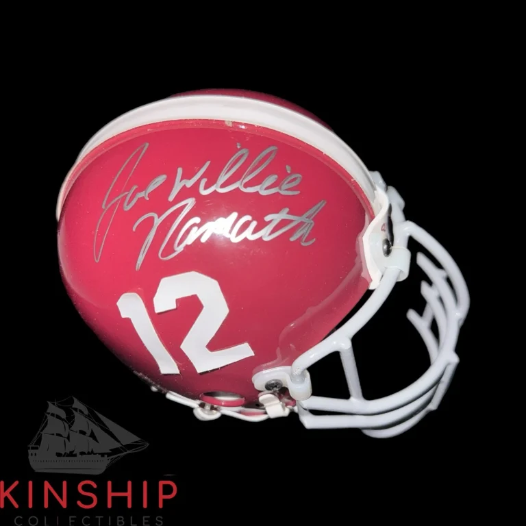 Joe Namath signed Alabama Football Mini Helmet Steiner Inscribed HOF Auto F105