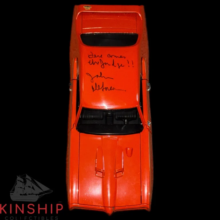 John DeLorean signed GTO Judge Diecast Car JSA LOA Inscribed Auto Rare Z2553