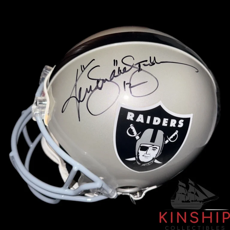 Ken Stabler signed Oakland Raiders Full Size Helmet JSA LOA Inscribed Auto F107