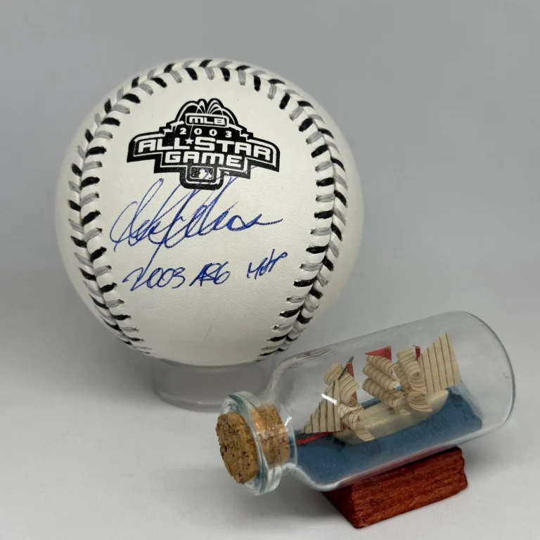 Garret Anderson signed 2003 All Star Game Logo Baseball JSA Inscribed MVP A4365