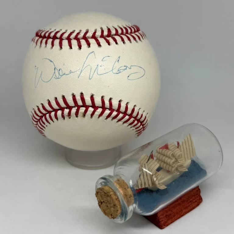 Willie McCovey signed Rawlings OML Baseball JSA COA Giants HOF Auto A4357