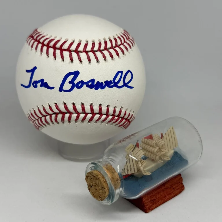 Thomas Boswell signed Rawlings OML Baseball JSA COA Spink HOF Writer Tom A4354