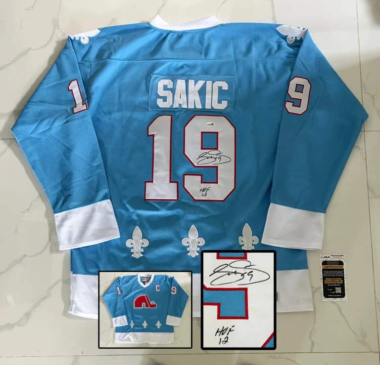Joe Sakic Signed Jersey Quebec Nordiques JSA COA