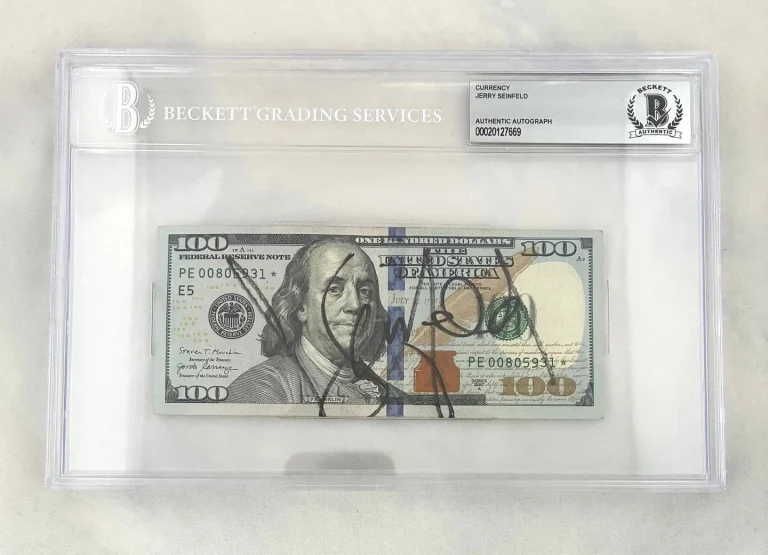 Jerry Seinfeld Signed $100 Bill US Currency Beckett BAS COA