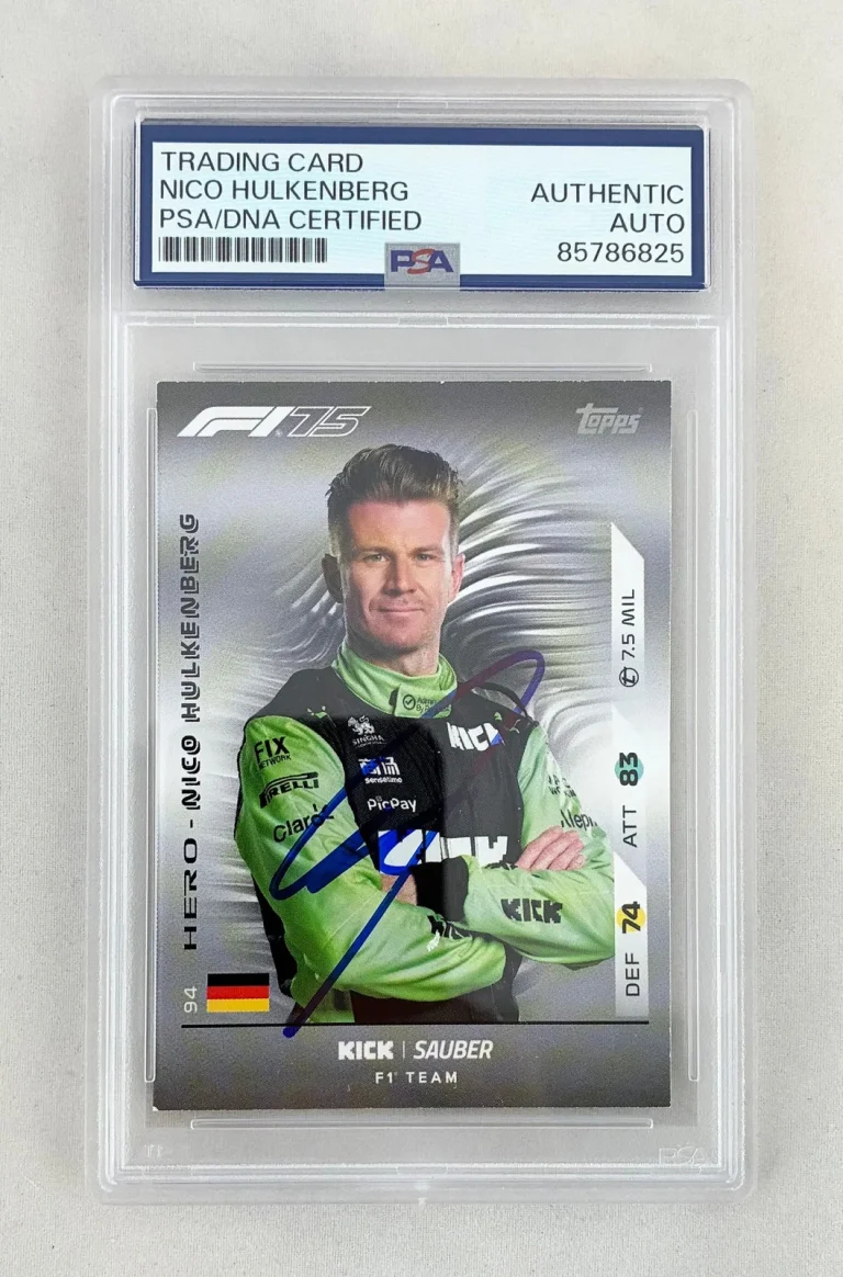 Nico Hulkenberg Signed Card 2025 Topps Turbo Attax F1 PSA/DNA COA