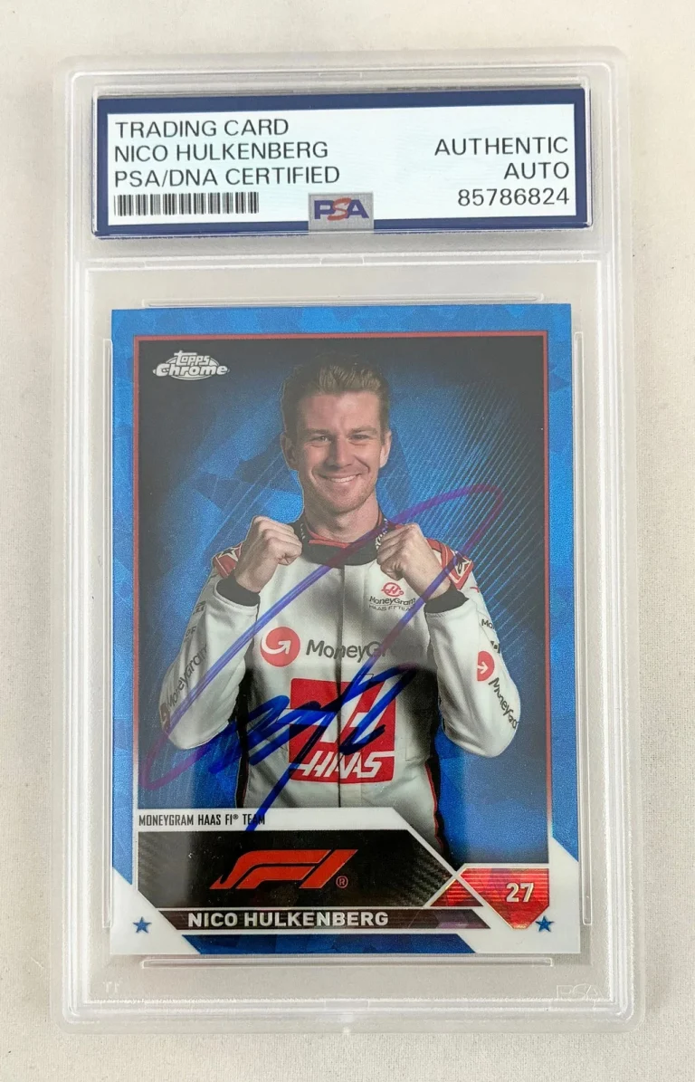 Nico Hulkenberg Signed Rookie Card 2020 Topps Chrome Sapphire F1 #46 PSA/DNA COA