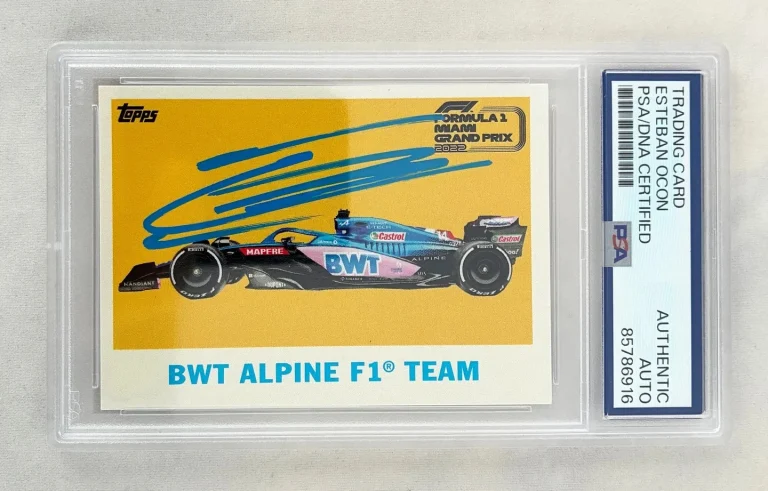 Esteban Ocon Signed Card 2022 Topps Miami GP F1 PSA/DNA 1 COA