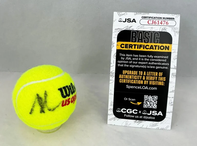 Emma Raducanu Signed Tennis Ball US Open JSA COA