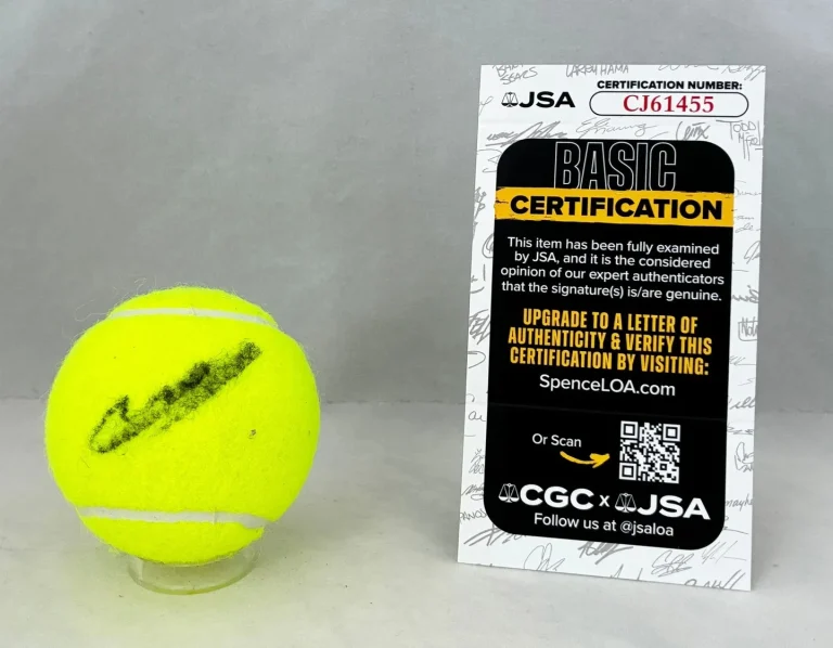 Alexander Bublik Signed Tennis Ball JSA COA