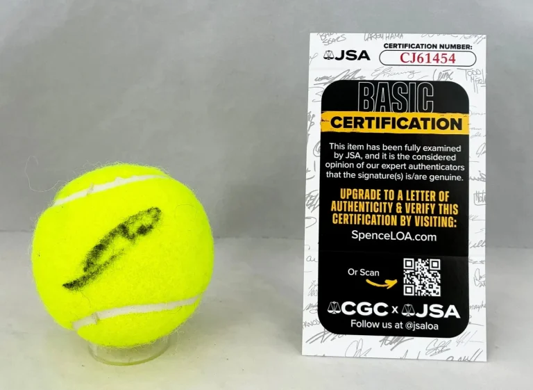 Alexander Bublik Signed Tennis Ball JSA 1 COA