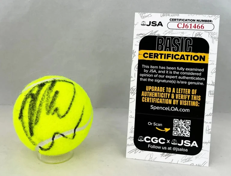 Karen Khachanov Signed Tennis Ball JSA COA