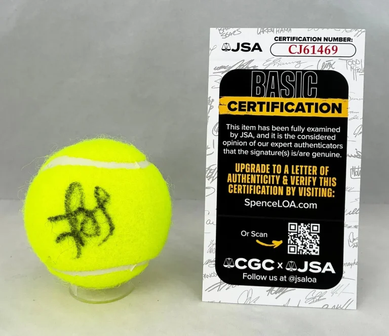 Jasmine Paolini Signed Tennis Ball JSA COA