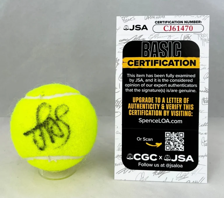 Jasmine Paolini Signed Tennis Ball JSA 1 COA