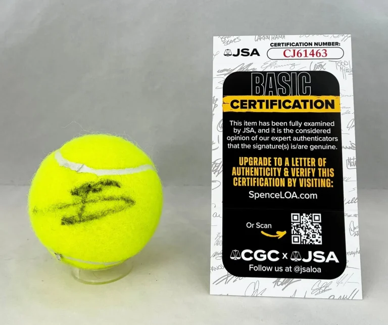 Arthur Cazaux Signed Tennis Ball JSA COA