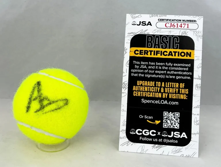 Matteo Arnaldi Signed Tennis Ball JSA COA