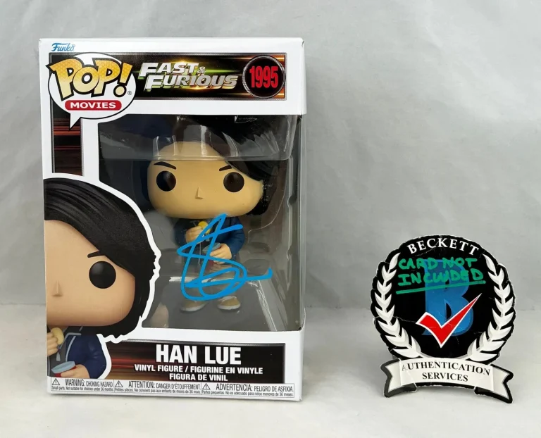 Sung Kang Signed Funko Pop Fast and The Furious Han Lue Beckett BAS COA