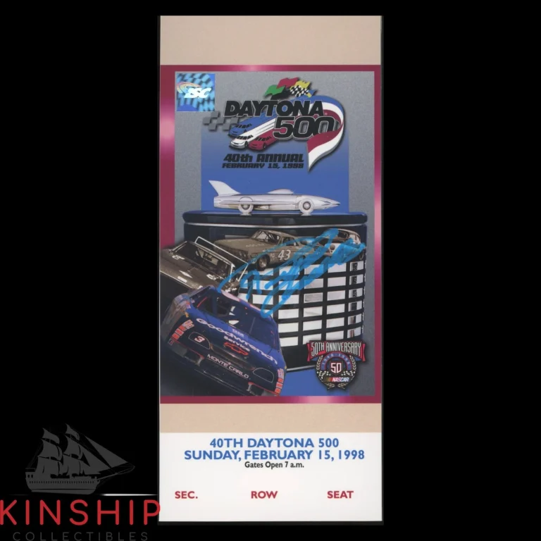 Richard Childress signed 1998 Daytona 500 Ticket JSA COA Dale Sr NASCAR Z2568