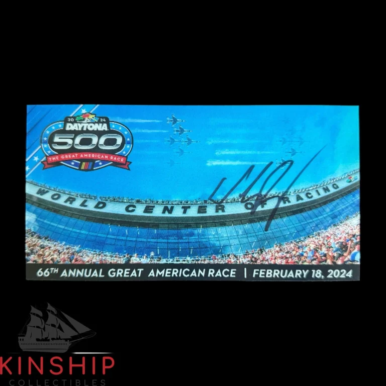 William Byron signed 2024 Daytona 500 Ticket JSA COA Rare NASCAR Auto Z2566
