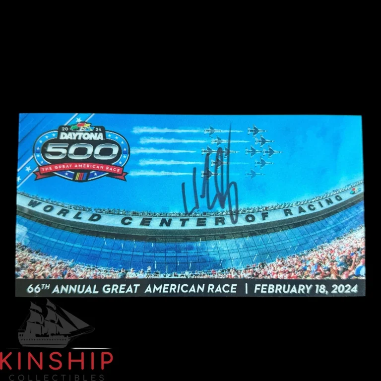William Byron signed 2024 Daytona 500 Ticket JSA COA Rare NASCAR Auto Z2564