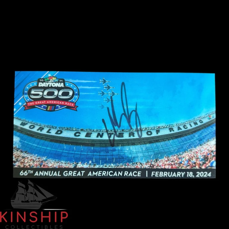 William Byron signed 2024 Daytona 500 Ticket JSA COA Rare NASCAR Auto Z2565