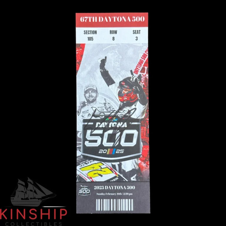 William Byron signed 2025 Daytona 500 Replica Ticket JSA COA NASCAR Auto Z2578