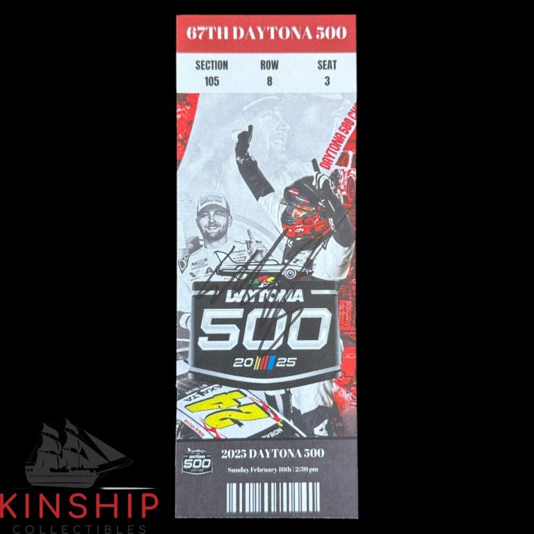 William Byron signed 2025 Daytona 500 Replica Ticket JSA COA NASCAR Auto Z2579