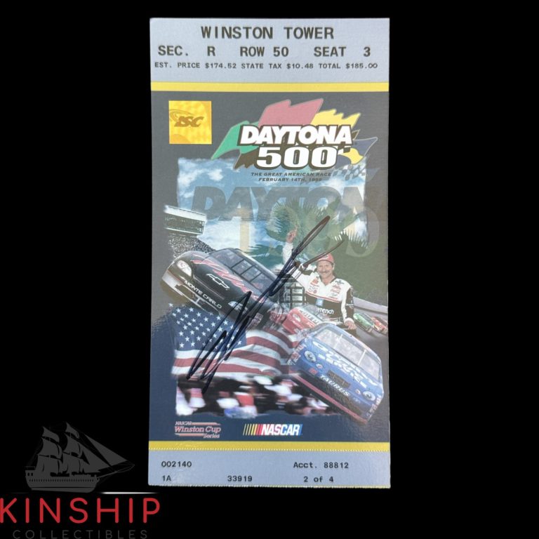 Jeff Gordon signed 1999 Daytona 500 Ticket JSA COA Rare NASCAR Auto Z2570