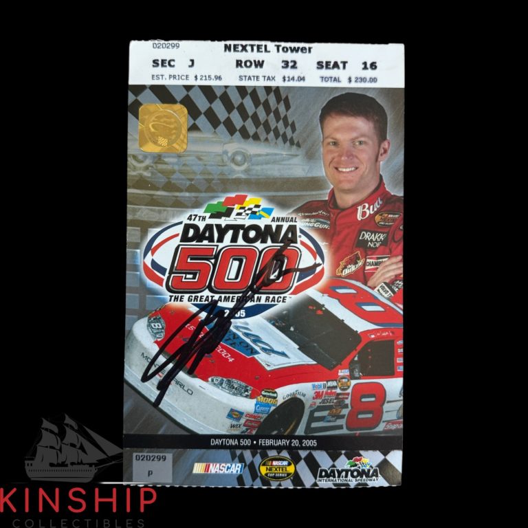 Jeff Gordon signed 2005 Daytona 500 Ticket JSA COA Rare NASCAR Auto Z2593