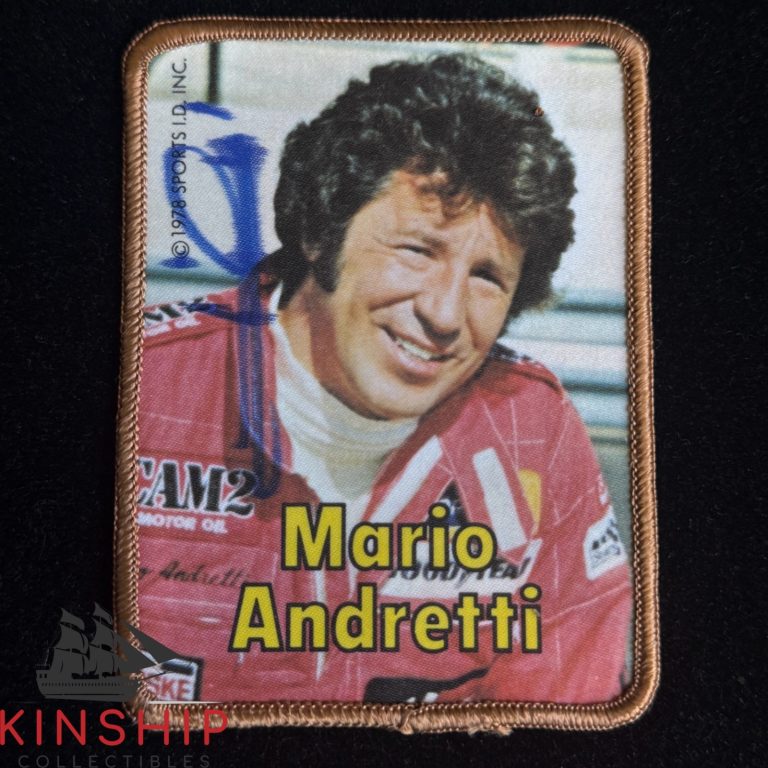 Mario Andretti signed 1978 Sports I.D. Patch JSA COA F1 NASCAR Racing Auto Z2588