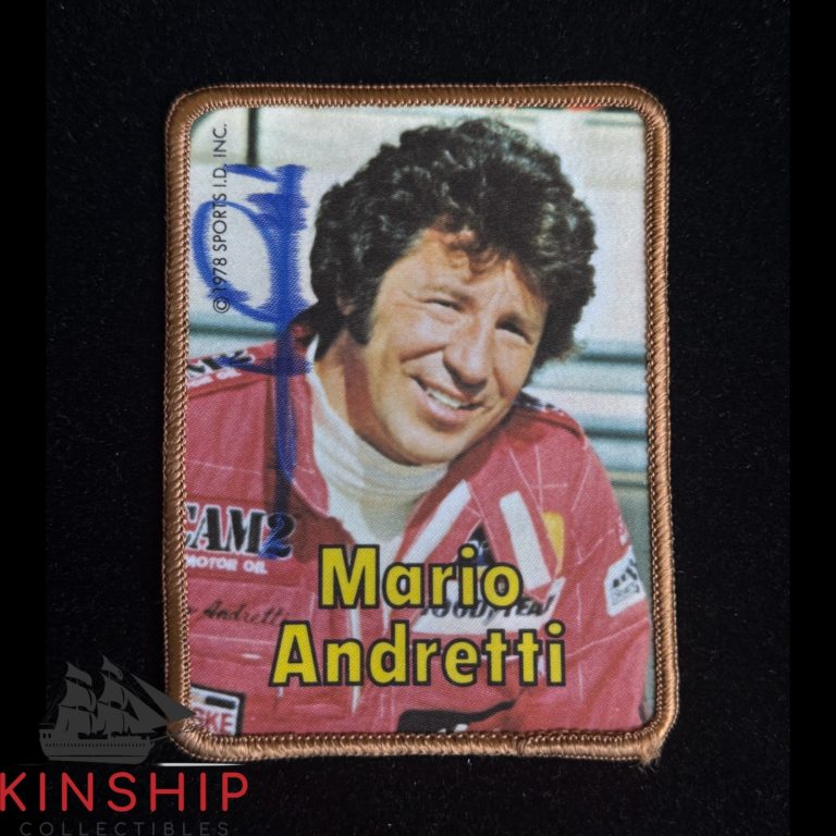 Mario Andretti signed 1978 Sports I.D. Patch JSA COA F1 NASCAR Racing Auto Z2589